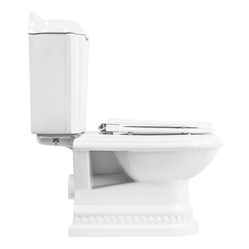 Напольный унитаз Cezares King Palace CZR-163-T, сиденье SoftClose, в комплекте с крепежом, белый