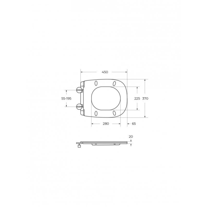 Подвесной унитаз Cezares Comfort-Tor CZR-380-TH-TOR/SC, безободковый, смыв торнадо, сиденье микролифт, белый