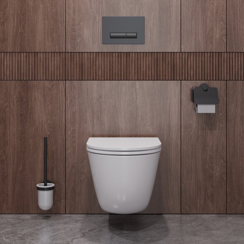 Подвесной унитаз Cezares Relax CZR-38088-49-TH-TOR/SC, безободковый, смыв торнадо, сиденье микролифт, белый