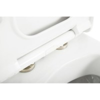 Подвесной унитаз Cezares Cadro CZR-4823-CHR, безободковый, белый
