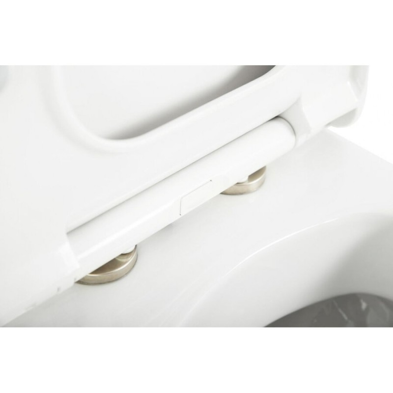 Подвесной унитаз Cezares Cadro CZR-4823-CHR, безободковый, белый