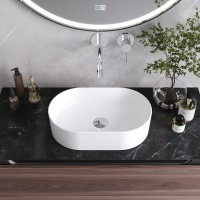 Раковина Cezares CZR-6576, 46 см, накладная, керамика, белая