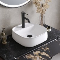 Раковина Cezares CZR-6581, 42 см, накладная, керамика, белая