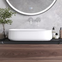 Раковина Cezares CZR-6582, 56 см, накладная, керамика, белая