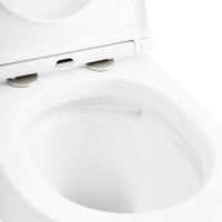 Подвесной безободковый унитаз Cezares Stylus 50.5 см с системой смыва Торнадо, белый, CZR-6601-TH-TOR