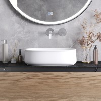 Раковина Cezares CZR-6605, 46 см, накладная, керамика, белая
