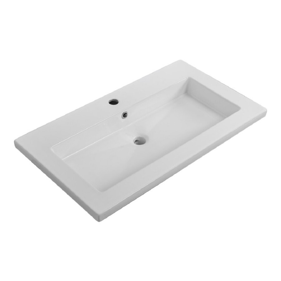 Раковина Cezares CZR-8070-75, 76 см, керамика, белый