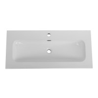 Раковина Cezares Eco CZR-8073-100, 101 см, керамика, белый