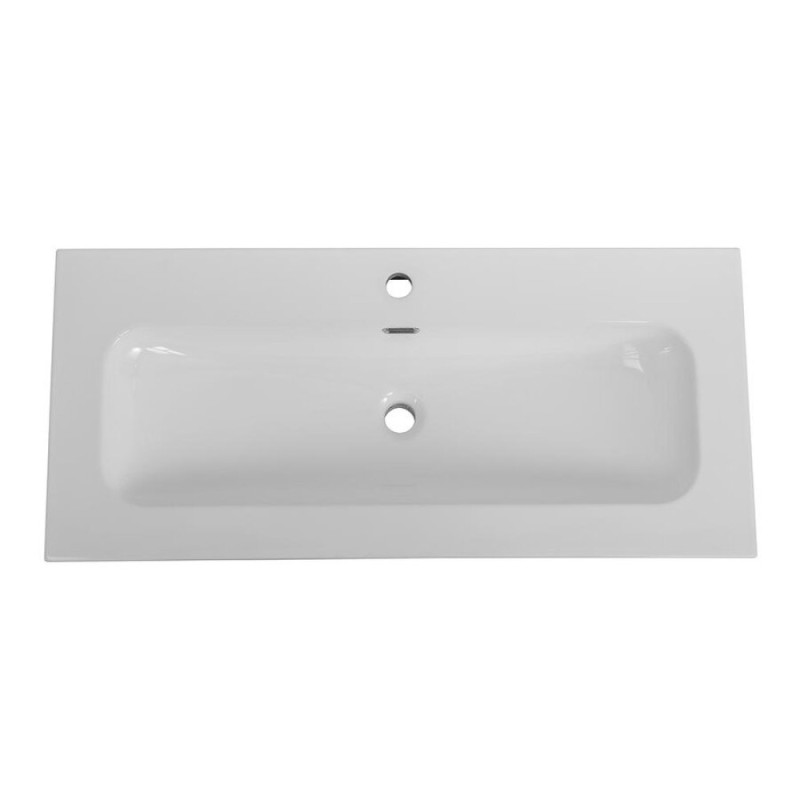 Раковина Cezares Eco CZR-8073-100, 101 см, керамика, белый