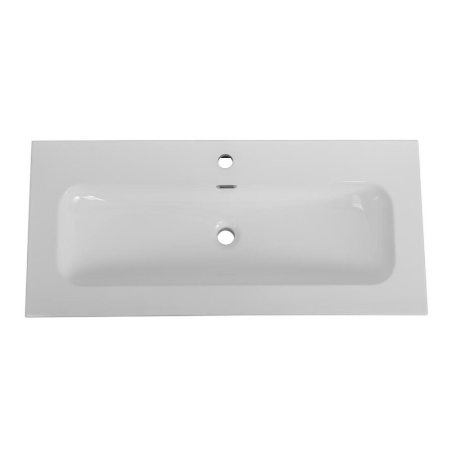 Раковина Cezares Eco CZR-8073-100, 101 см, керамика, белый