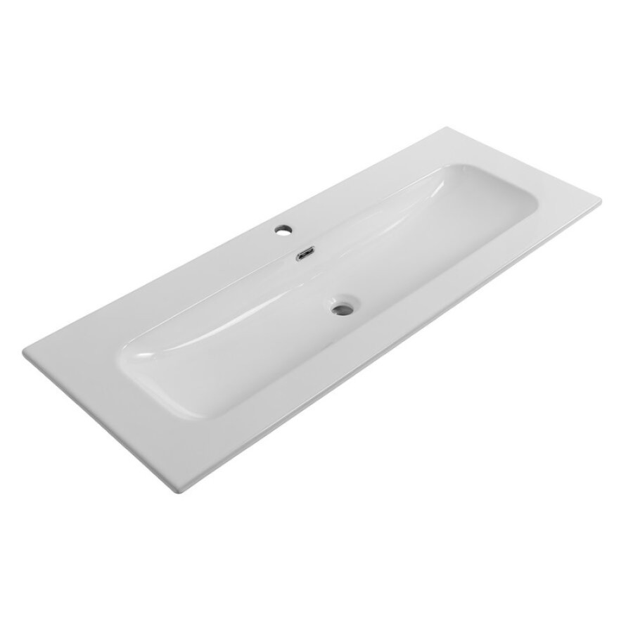 Раковина Cezares Eco CZR-8073-120, 121 см, керамика, белый