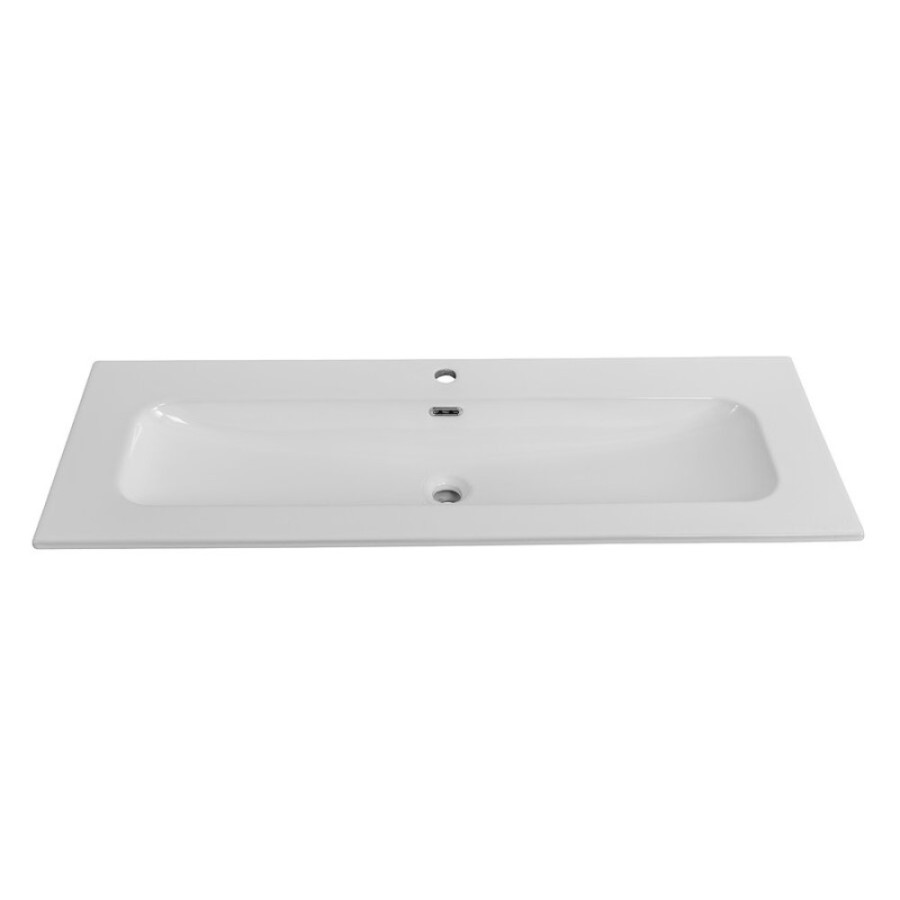 Раковина Cezares Eco CZR-8073-120, 121 см, керамика, белый