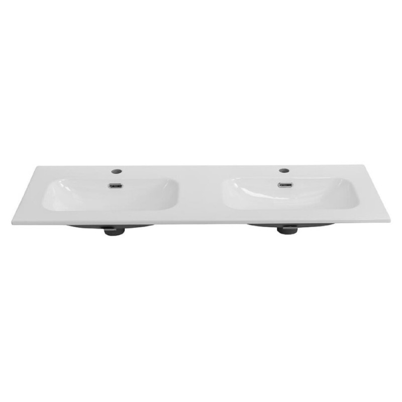 Раковина Cezares Eco CZR-8073-120-2, 121 см, керамика, белый