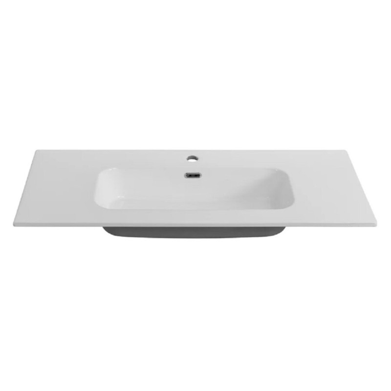 Раковина Cezares Duet CZR-8095-100, 101 см, керамика, белый
