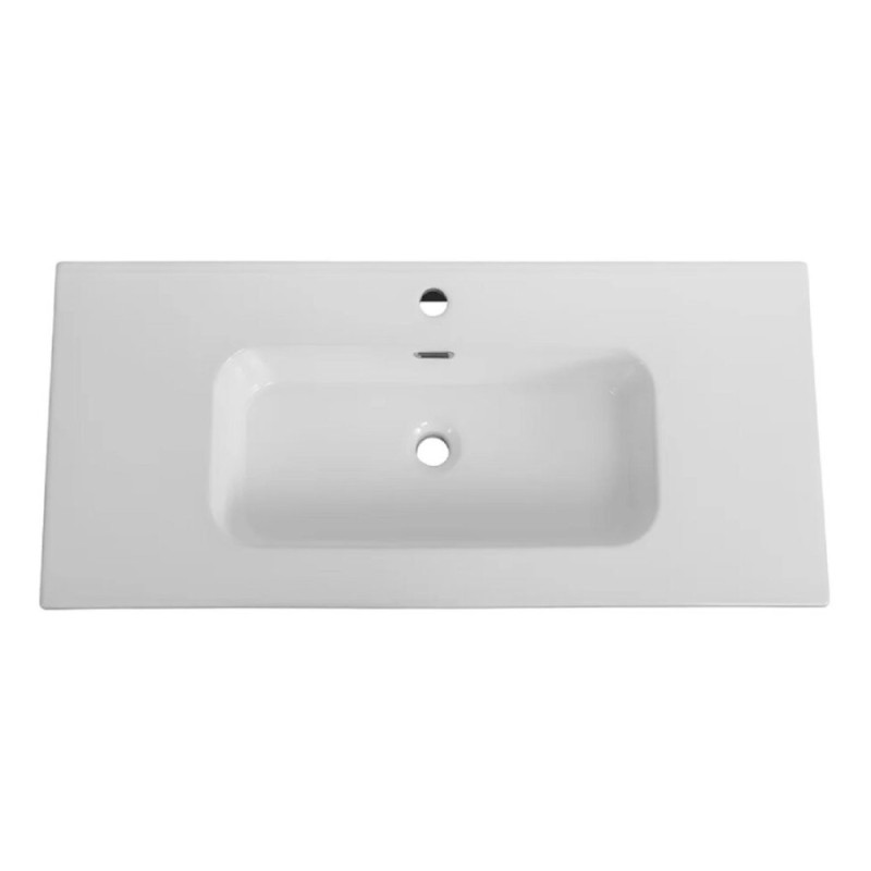 Раковина Cezares Duet CZR-8095-100, 101 см, керамика, белый