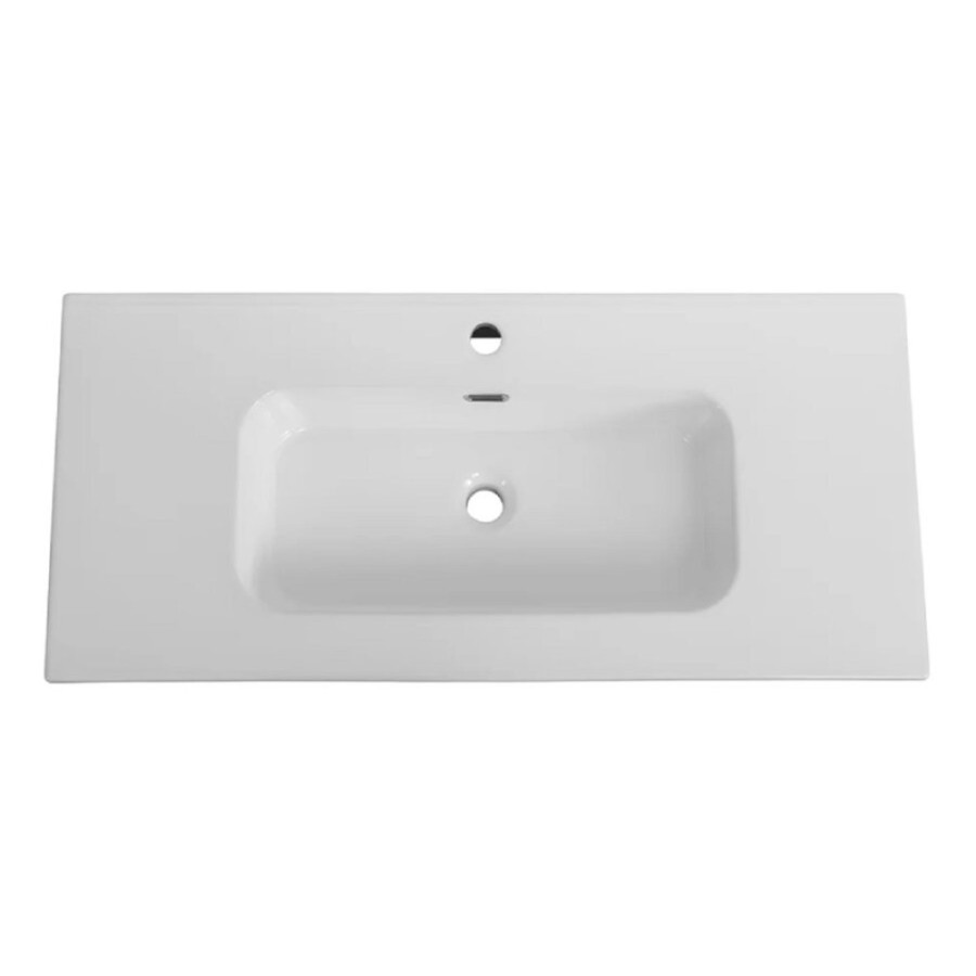 Раковина Cezares Duet CZR-8095-100, 101 см, керамика, белый