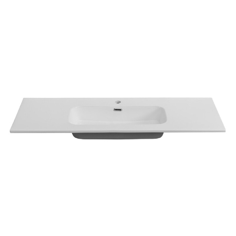 Раковина Cezares Duet CZR-8095-120, 121 см, керамика, белый
