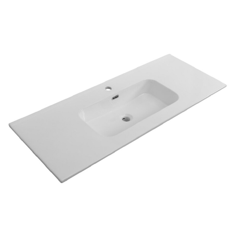 Раковина Cezares Duet CZR-8095-120, 121 см, керамика, белый