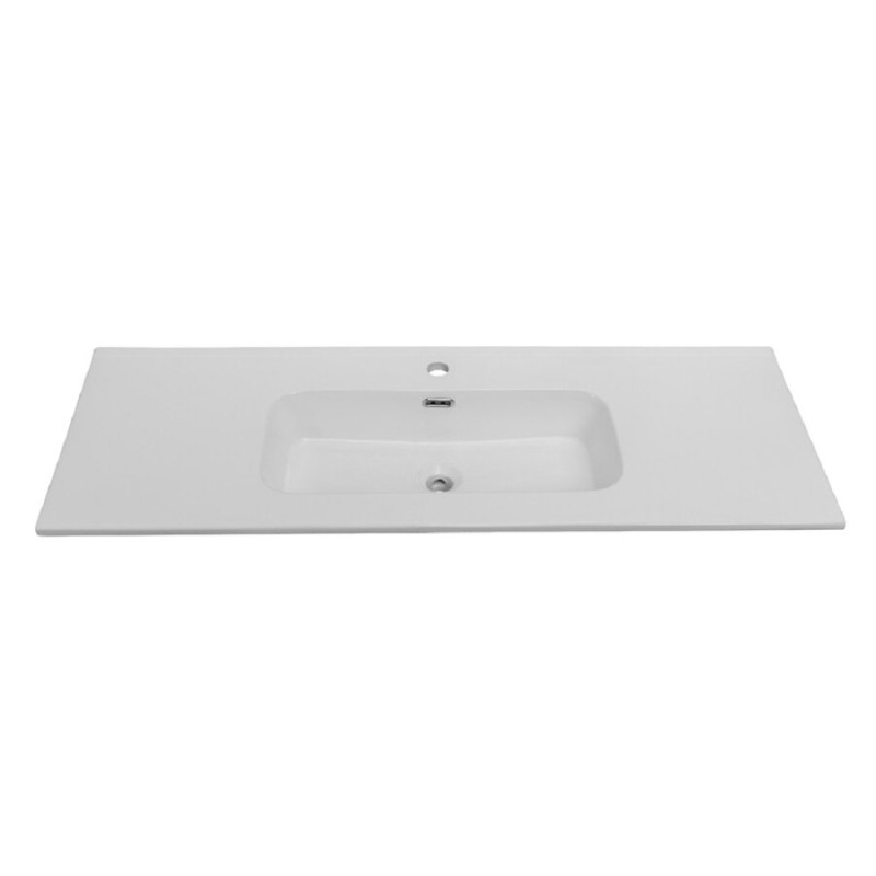 Раковина Cezares Duet CZR-8095-120, 121 см, керамика, белый
