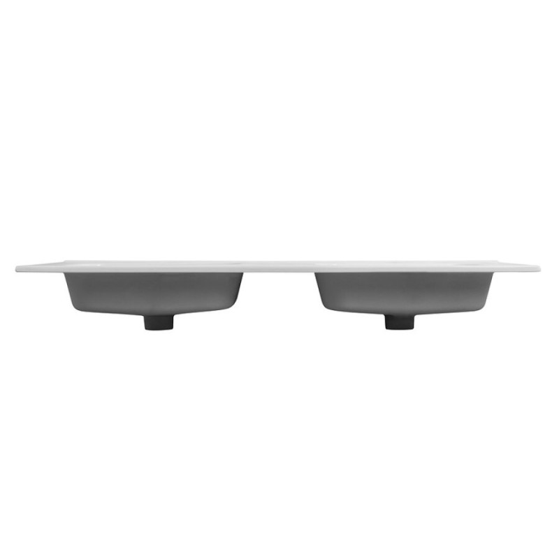 Раковина Cezares Duet CZR-8095-120-2, 121 см, двойная, керамика, белый