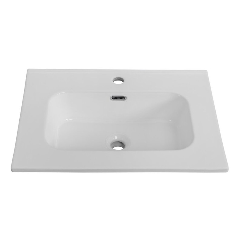 Раковина Cezares Duet CZR-8095-60, 61 см, керамика, белый
