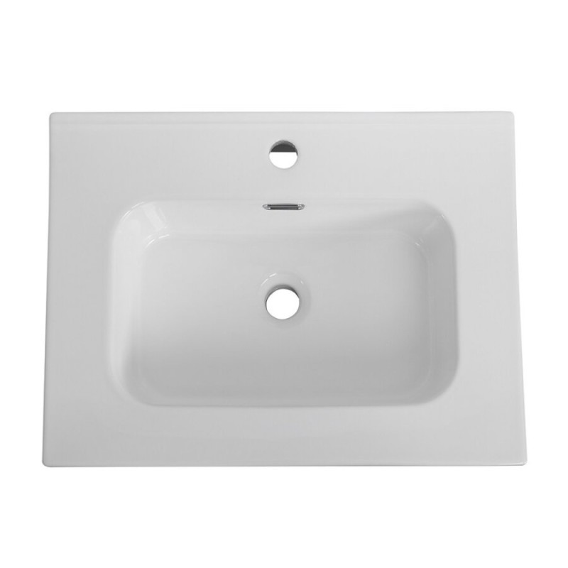 Раковина Cezares Duet CZR-8095-60, 61 см, керамика, белый