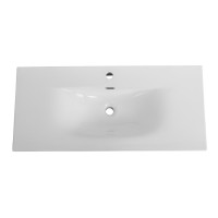 Раковина Cezares Molveno CZR-8099-100, 101 см, керамика, белый