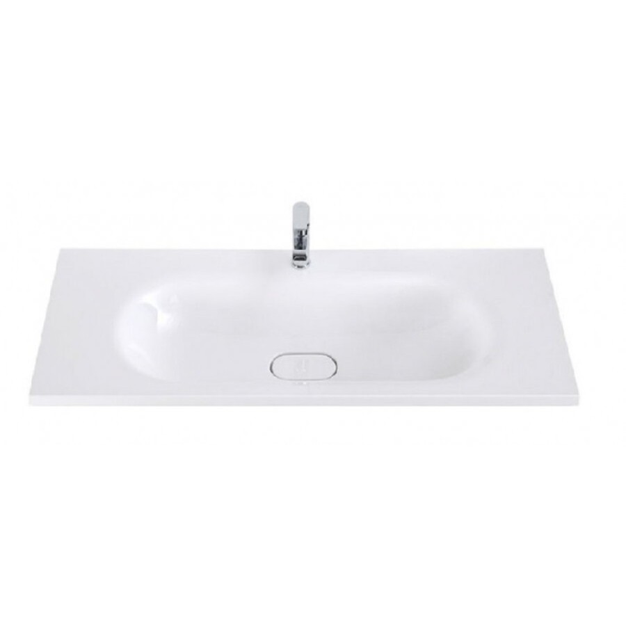 Раковина Cezares CZR-900/480-LV-MR-ECO, 90 см, искусственный камень, белый