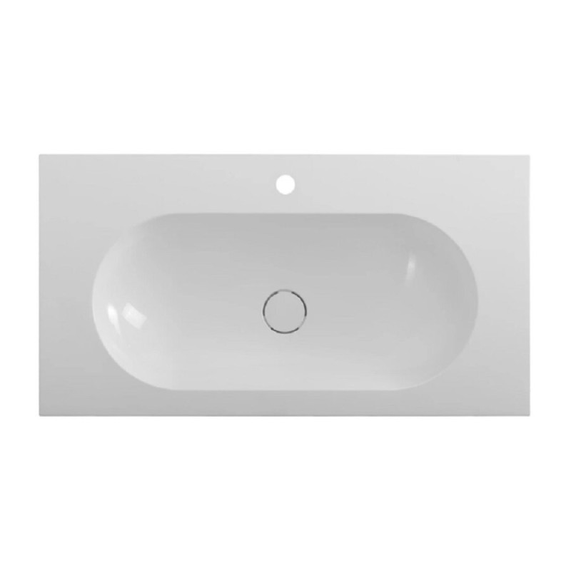 Раковина Cezares Eco CZR-900/480-LV-MR-ECO-F, 90 см, искусственный камень, белый