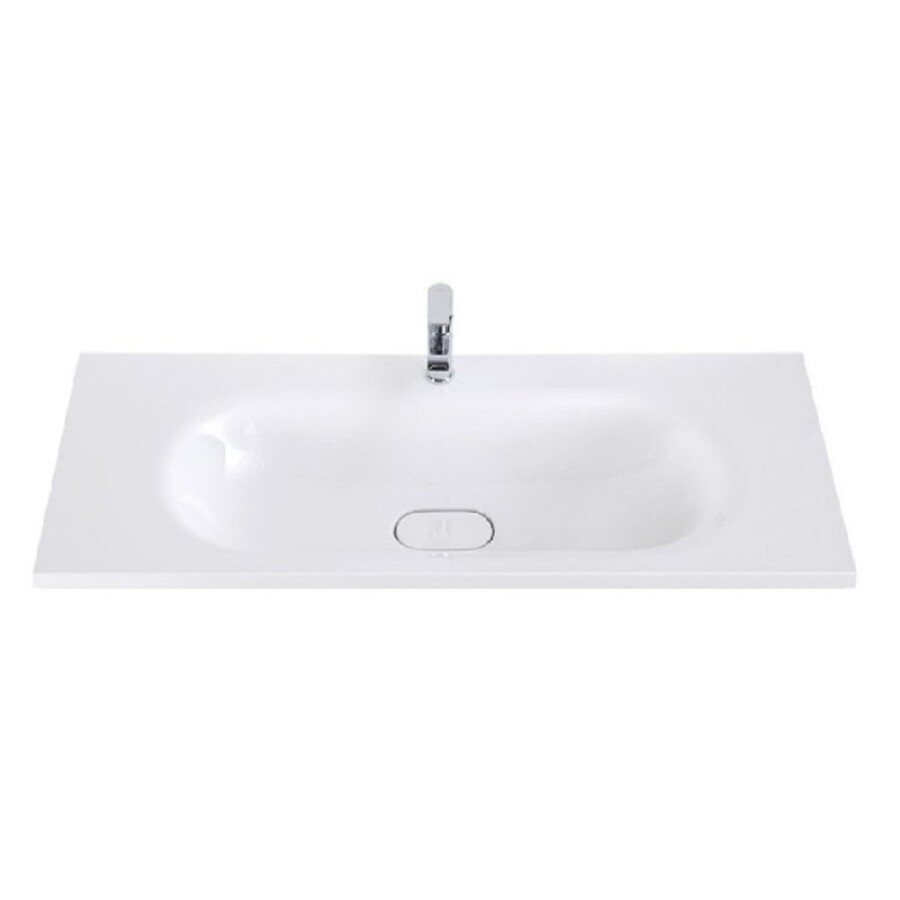 Раковина Cezares Eco CZR-900/480-LV-MR-ECO-F, 90 см, искусственный камень, белый