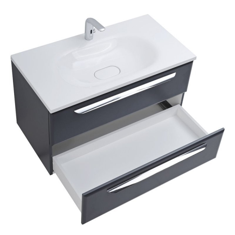 Раковина Cezares Eco CZR-900/480-LV-MR-ECO-F, 90 см, искусственный камень, белый