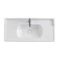 Раковина Cezares CZR-ELT-100-LVB, 100 см, керамика, белый