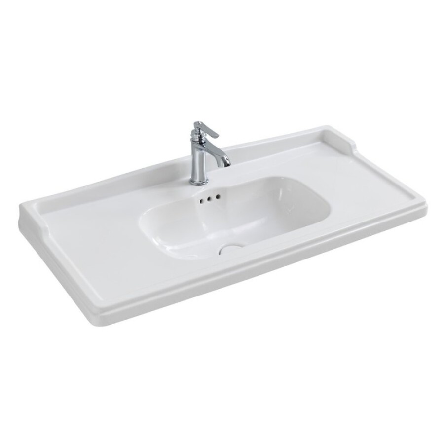 Раковина Cezares CZR-ELT-80-LVB, 80 см, керамика, белый