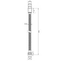 Душевой шланг Cezares CZR-FMM-150-01, 150 см, металл, хром