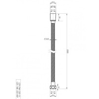 Душевой шланг Cezares 180 см, черный матовый, CZR-FMM-180-NOP