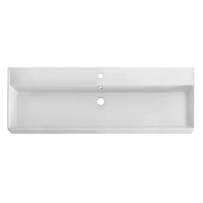 Раковина Cezares CZR-MIL-120-LVB, 120 см, керамика, белый