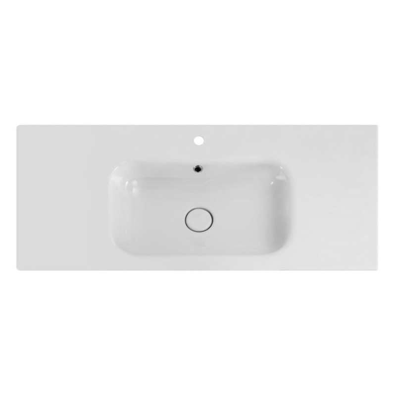 Раковина Cezares CZR-NAT-100-LVB, 100 см, керамика, белый
