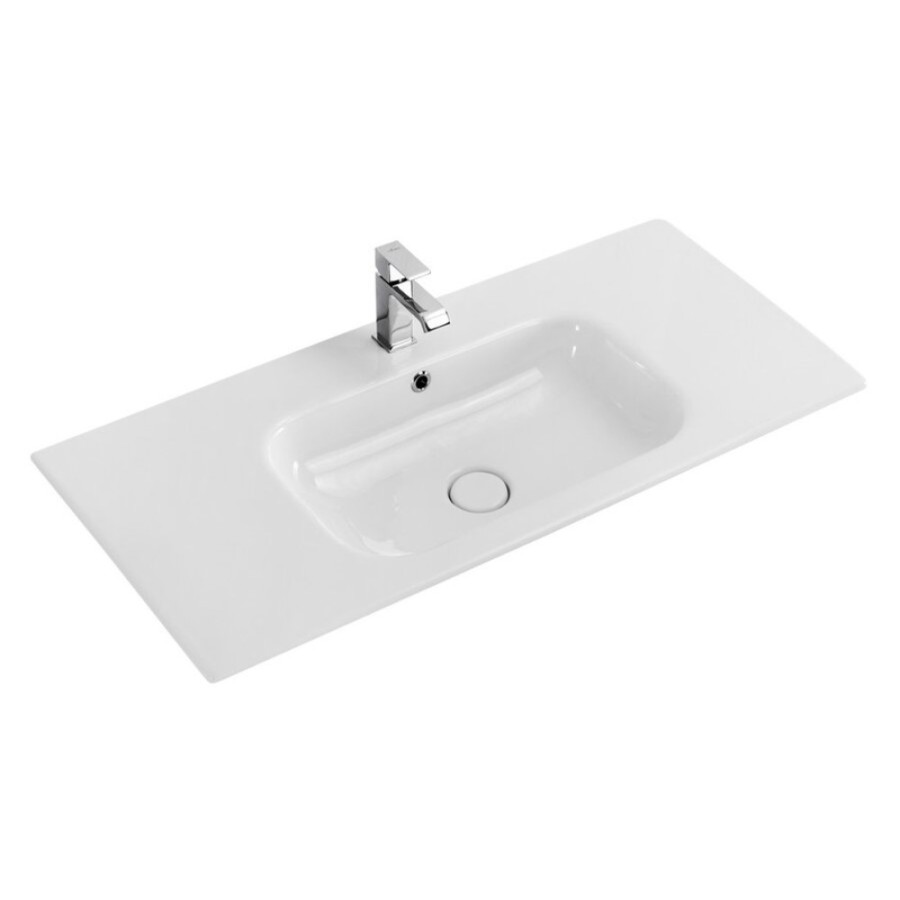 Раковина Cezares CZR-NAT-100-LVB, 100 см, керамика, белый