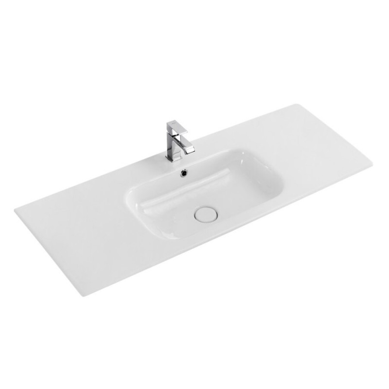 Раковина Cezares CZR-NAT-120-LVB, 120 см, керамика, белый