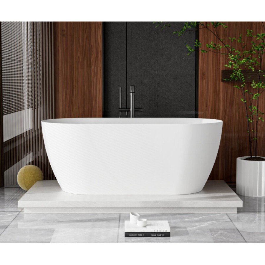 Ванна из искусственного камня Cezares Relax CZR-RELAX-150-75-57-SSB, 150 x 75 см, цвет белый матовый
