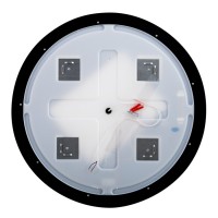 Зеркало Cezares Cadro 80 см, со встроенной подсветкой, сенсорным выключателем и подогревом, рама черная, CZR-SPC-CADRO-800-LED-TCH-WARM