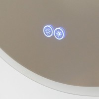 Зеркало Cezares Ellise CZR-SPC-ELS-500-950-RGB-TCH, 50 см, с подсветкой RGB, цвет белый