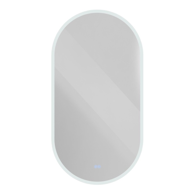 Зеркало Cezares Ellise CZR-SPC-ELS-550-1050-RGB-TCH, 50 см, с подсветкой RGB, цвет белый
