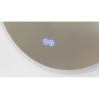 Зеркало Cezares Ellise CZR-SPC-ELS-550-1050-RGB-TCH, 50 см, с подсветкой RGB, цвет белый
