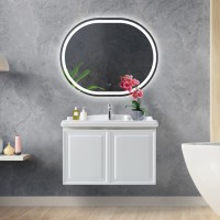 Зеркало Cezares Glubileo 100 x 80 см, со встроенной подсветкой, сенсорным выключателем и подогревом, белое, CZR-SPC-GIUBILEO-1000-800-TCH-WARM