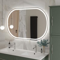 Зеркало Cezares Glubileo 120 x 80 см, со встроенной подсветкой, сенсорным выключателем и подогревом, белое, CZR-SPC-GIUBILEO-1200-800-TCH-WARM