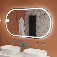Зеркало Cezares Glubileo 150 x 80 см, со встроенной подсветкой, сенсорным выключателем и подогревом, белое, CZR-SPC-GIUBILEO-1500-800-TCH-WARM