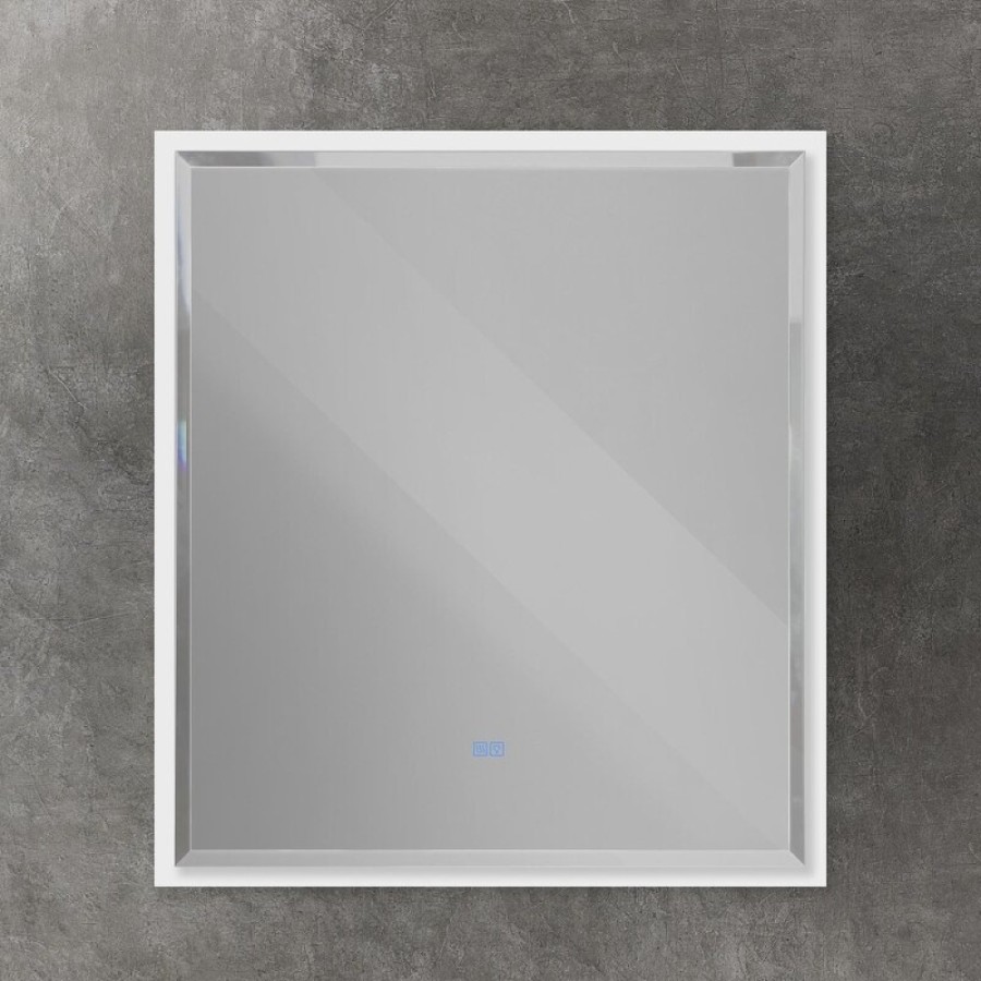 Зеркало интерьерное Cezares Interni CZR-SPC-INT-1000-900-LED-TCH-WARM-BL, 100 см, с LED подсветкой и сенсорным выключателем, Bianco Lucido