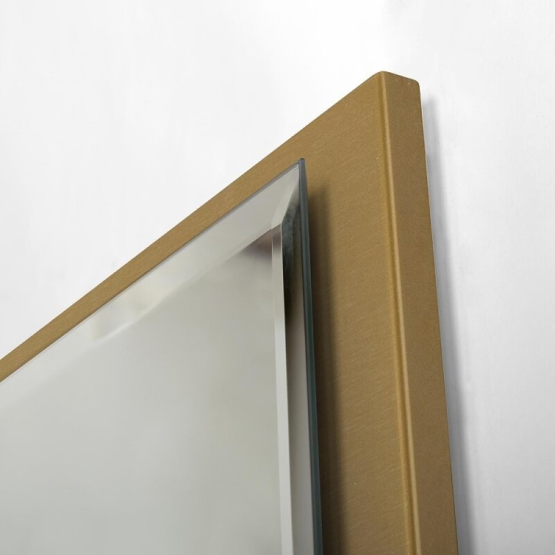 Зеркало интерьерное Cezares Interni CZR-SPC-INT-1000-900-LED-TCH-WARM-BORO, 100 см, с LED подсветкой и сенсорным выключателем, рама золото брашированное