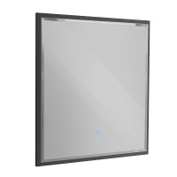 Зеркало интерьерное Cezares Interni CZR-SPC-INT-1000-900-LED-TCH-WARM-TIT, 100 см, с LED подсветкой и сенсорным выключателем, рама титан